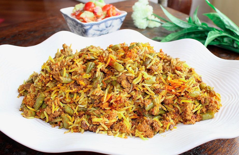 طرز تهیه لوبیا پلو