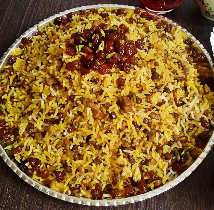 طرز تهیه عدس پلو + ویدئو آموزشی
